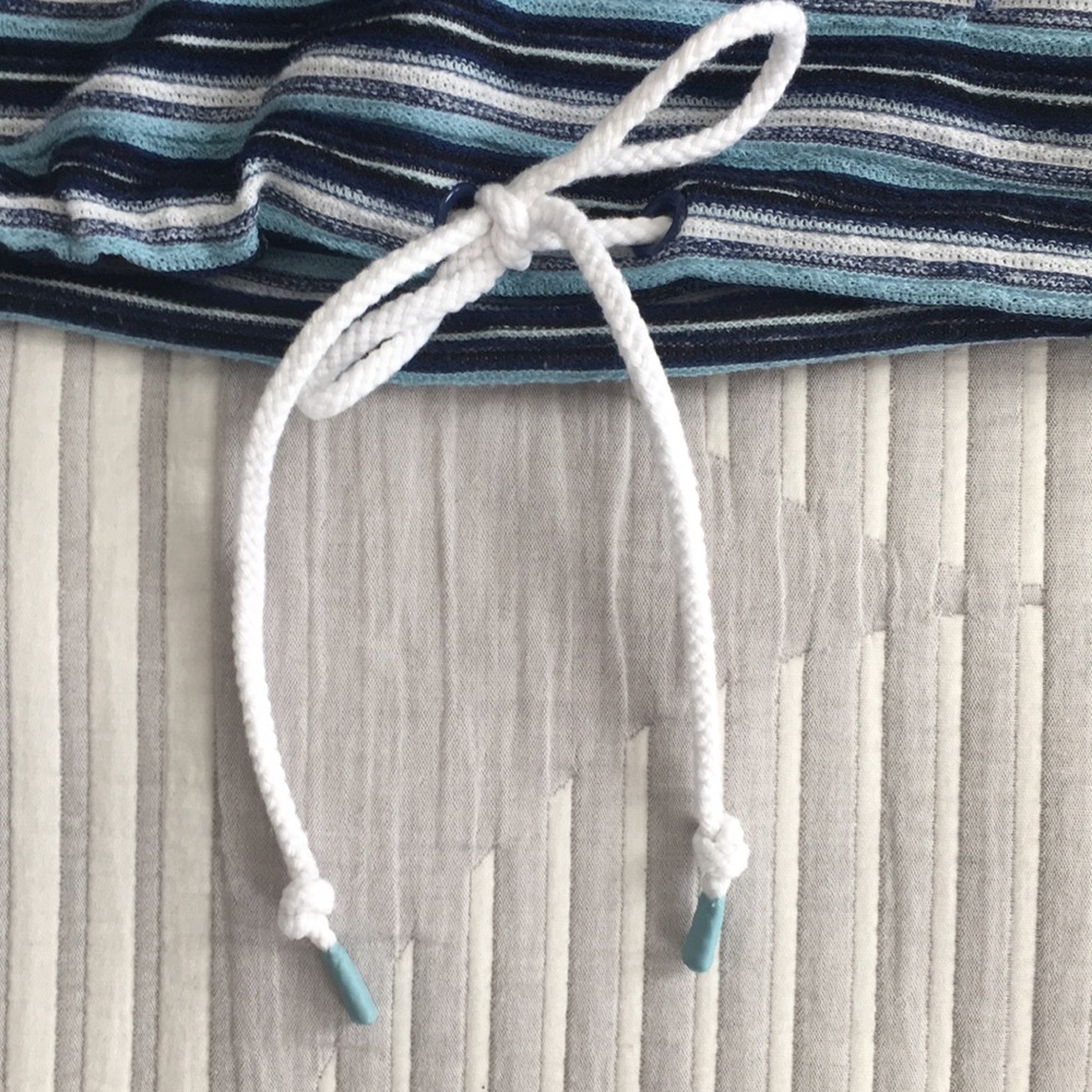 Drawstring Striped Pullover Top - Picture 4 of 11